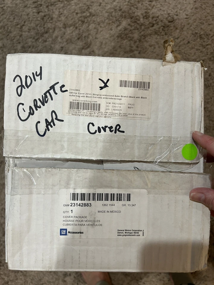 2014 GM Corvette Stingray Black Satin Stretch Indoor Car Cover 23142883 - Image 2 of 4