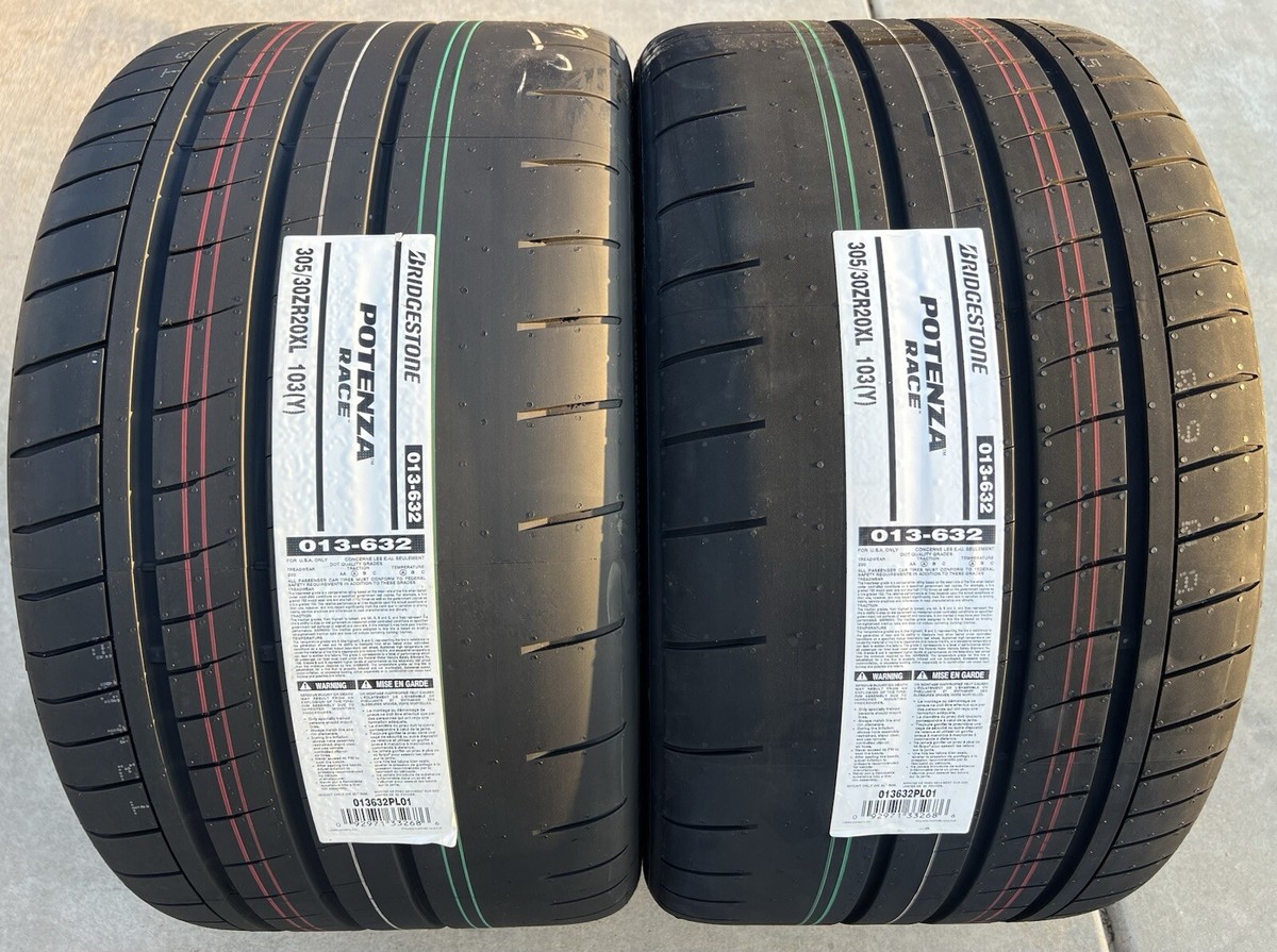 4X NEW Bridgestone Potenza RACE Tires Huracán / R8 2X 305/30ZR20