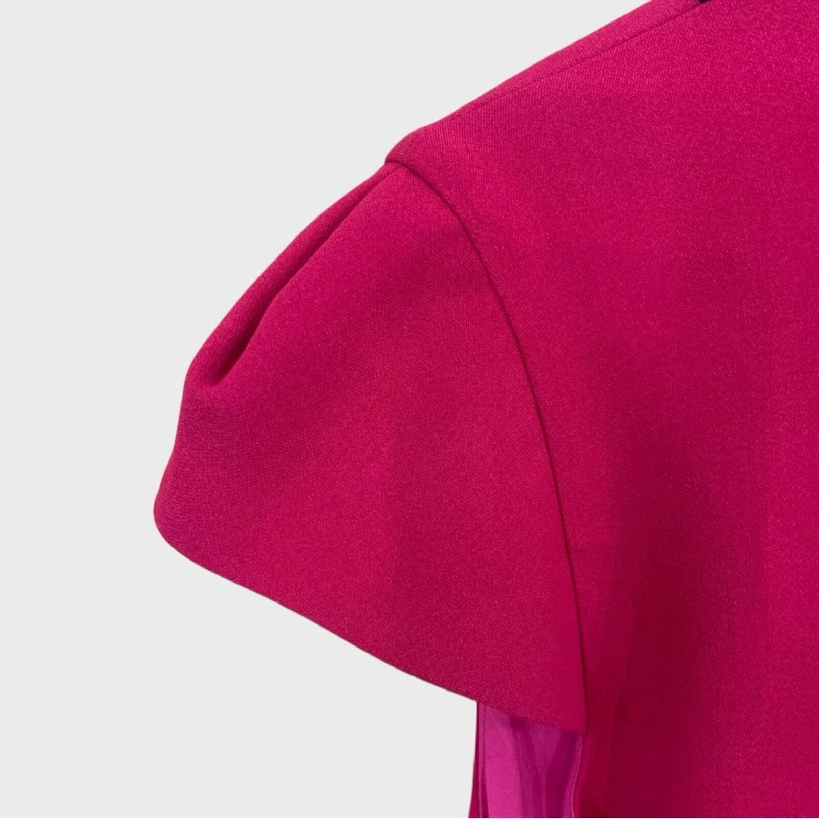 VERSACE Maxi abito Genny NUOVO $1.224 rosa caldo nero Swirl nuovo con etichette taglia 10 USA