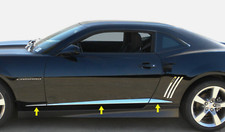 2010-2015 Chevy Camaro Body Side Insert Door Trim Molding Accent Stainless Steel