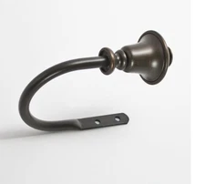 New Decopolitan Bell Holdback Curtain Hooks Bronze Pack Of 2 Includes Hardware