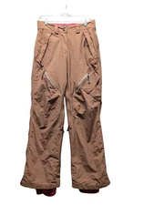 Polar Edge Alymosa Gold Series Snow Ski Pants Womens Sm Brown 10,000mm Insulated
