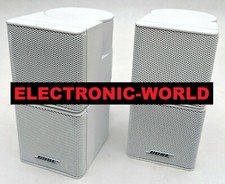 MINT BOSE Pair Jewel Double Cube Speakers Lifestyle Acoustimass White Cubes