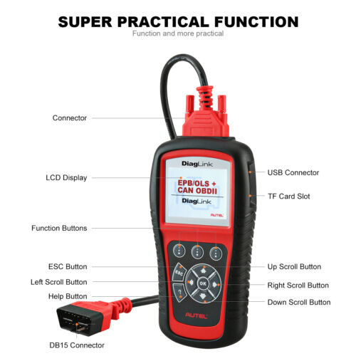 Autel MaxiDiag DIAGLINK All System Code Reader Scan Tool Oil EPB Reset As MD808 - Picture 5 of 7