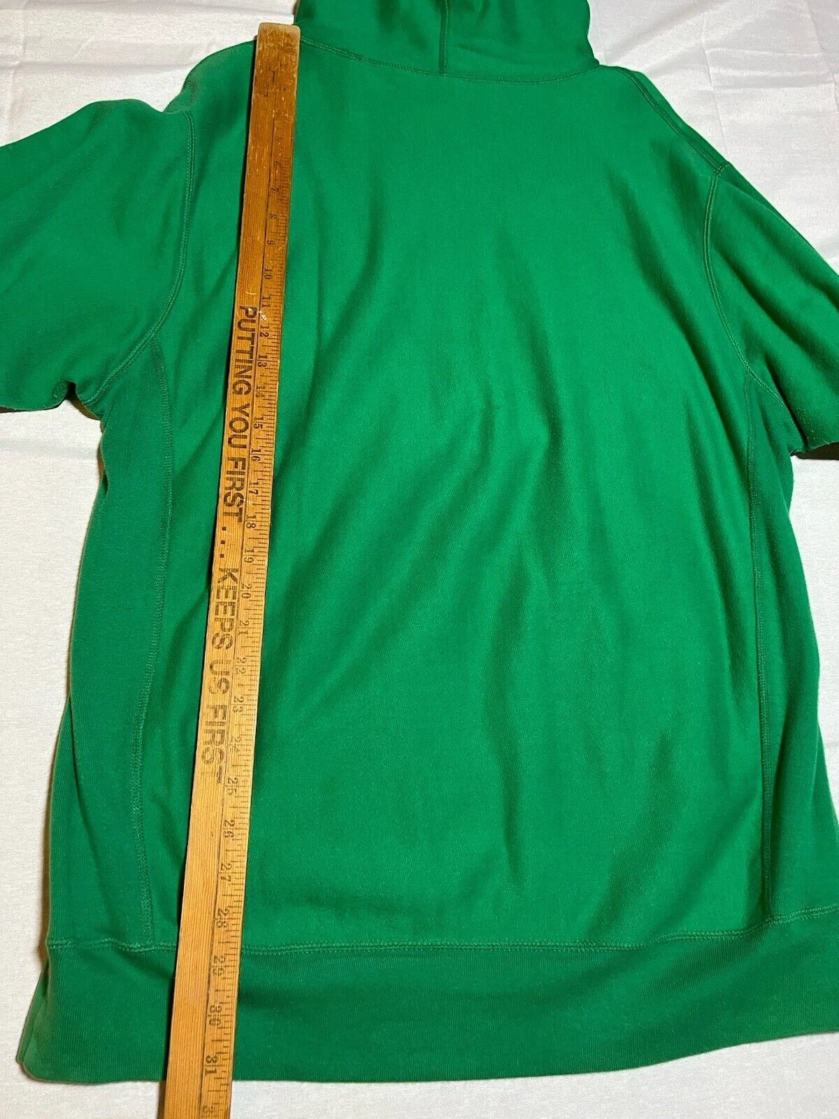 Felpa con cappuccio logo arabo supreme verde SS12 GM1