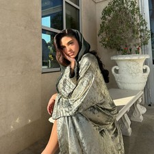 Muslim Women Open Kaftan Abaya Kimono Maxi Long Dress Islamic Cardigan Robe Arab