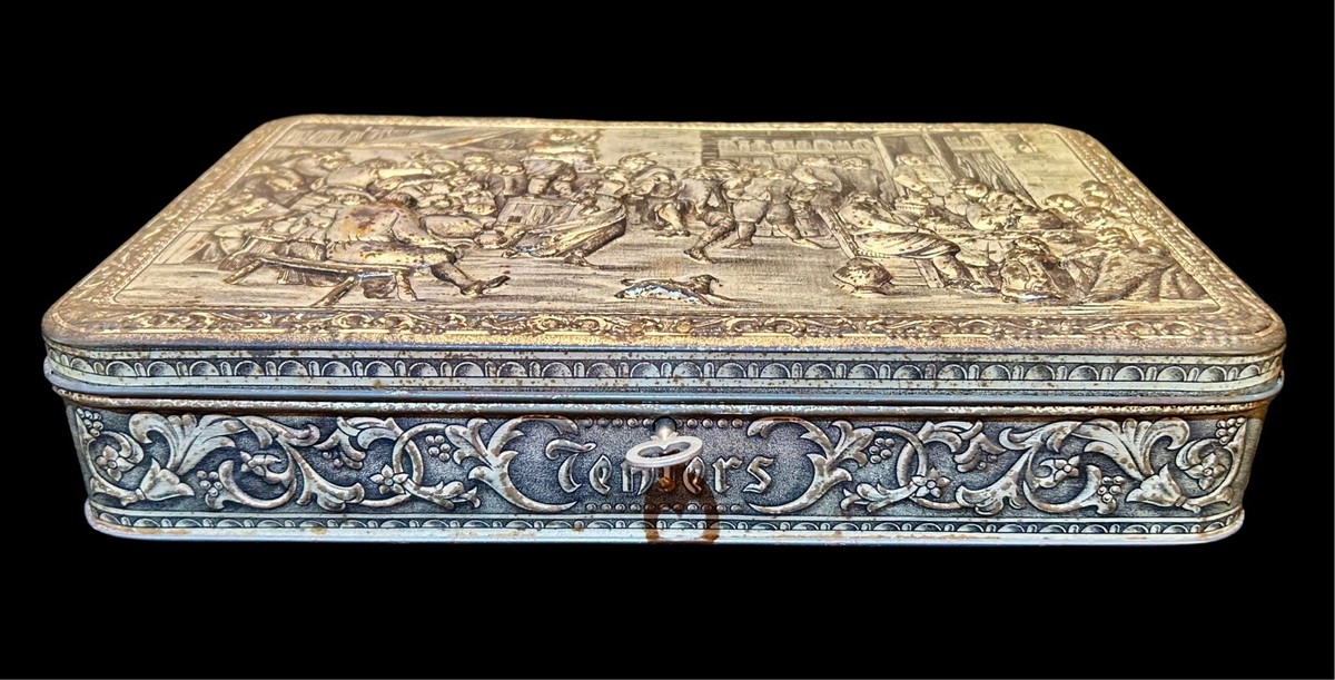 Antique G.B.C. Belgium 2-Dimensional Teniers Tavern Scene