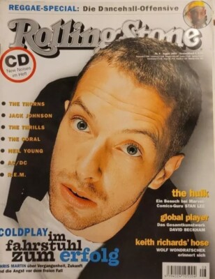 ROLLING STONE Nr.08/ 2003    Coldplay, AC/DC, Neil Young, REM, Jack Johnson
