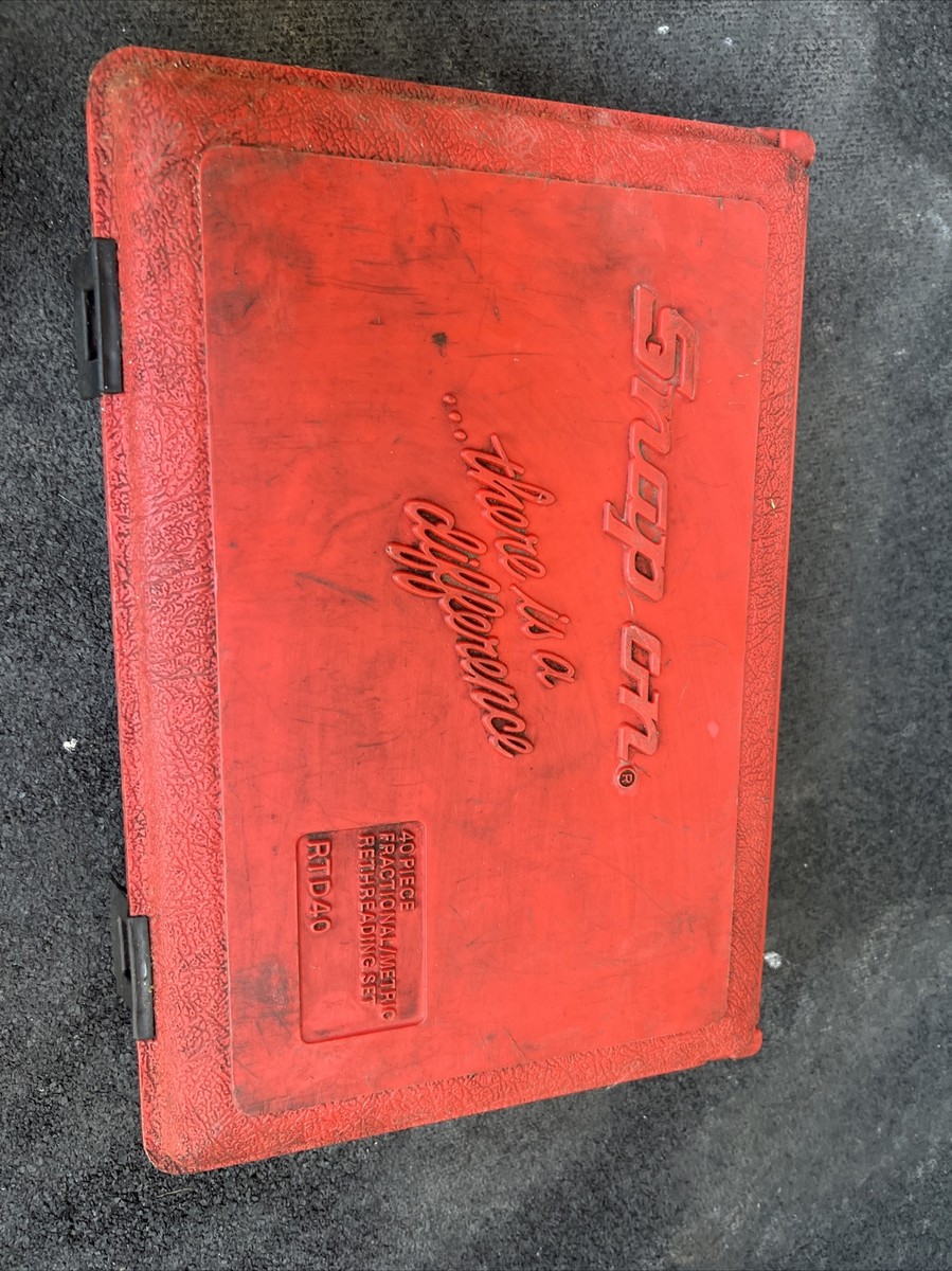 Snap-on RTD40 Rethreading Set SAE and Metric Plus 3 Thread Files