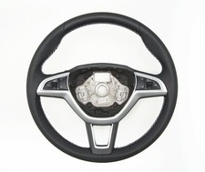 Lenkrad beziehen mit Leder für Skoda Octavia 3 III Bj. 2012-2017 NEU LEDER - PFI