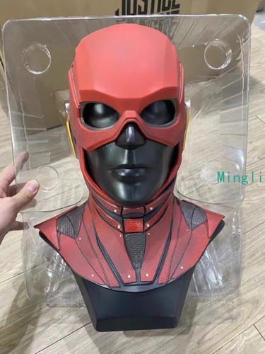 Great Gift-DC Justice League The Flash 1:1 Helmet Mask Wearable Decoration Red - Picture 7 of 11