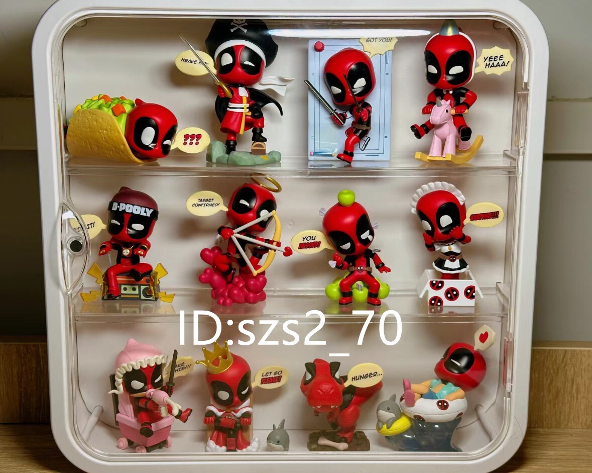 Secret + 12pcs - POP MART Marvel Deadpool Mini Figure Kawaii