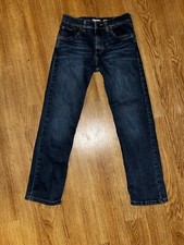 Girl  s Wrangler Classic Straight Jeans Sz 12 Dark Wash 5 Pocket Cotton Spandex