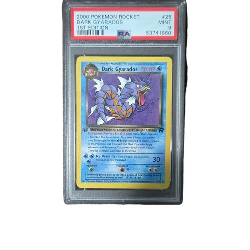 Pokémon Dark Gyarados Team Rocket 1st Edition PSA 9 #25/82 Rare 2000