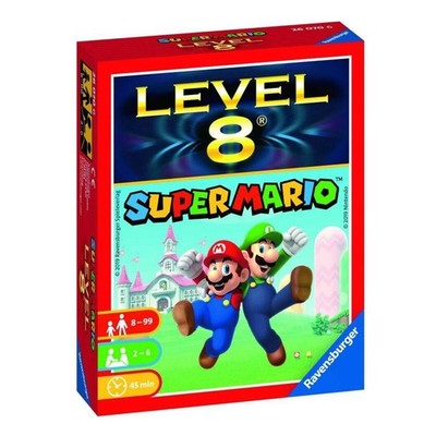 Ravensburger Level 8 Super Mario (26070) Kartenspiel Familienspiel Mario Luigi