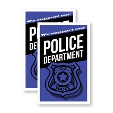 We Support our Police Department Heavy Duty A-Frame Sidewalk Sign Civic