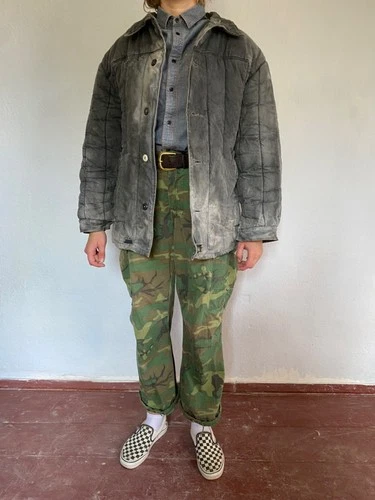 Vintage 80s ussr soviet army military work vatnik telogreika jacket image 2