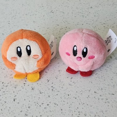 Nintendo Kirby weicher Plüsch Mini Tomy Toys x 2 klein 5 cm sehr guter Zustand. Kirby und Waddle Dee