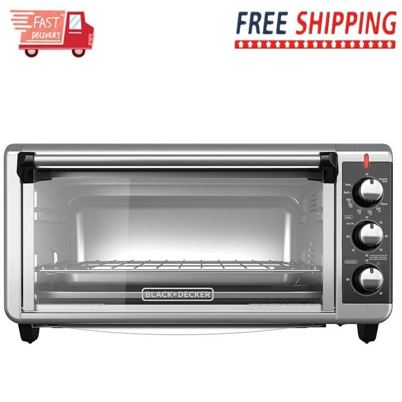 1500 Watts 8-Slice Extra Wide Convection Toaster Oven w/60-Minute Timer US