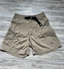 Mountain Hardwear Shorts Woman’s Size 8 Beige Hiking Belted Climbing Nylon