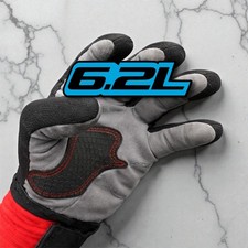 6.2l Car Emblem Badges Custom New Racing Aggressive Numbers Light Blue On Black