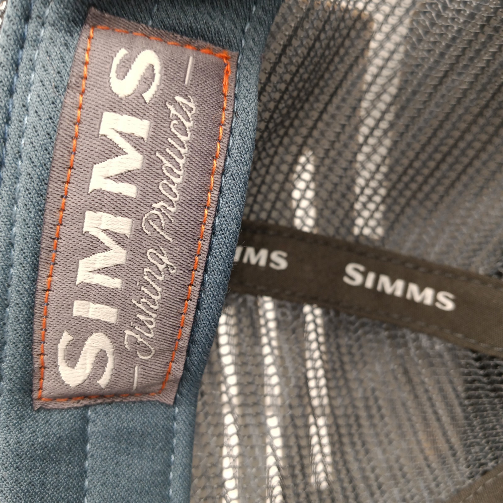 Simms Hat Patch Trucker Black Mesh Snapback Cap F… - image 9