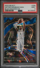 PSA Victor Wembanyama RC 2023-24 Courtside Select Blue Cracked Ice 288 POP/30 🦄