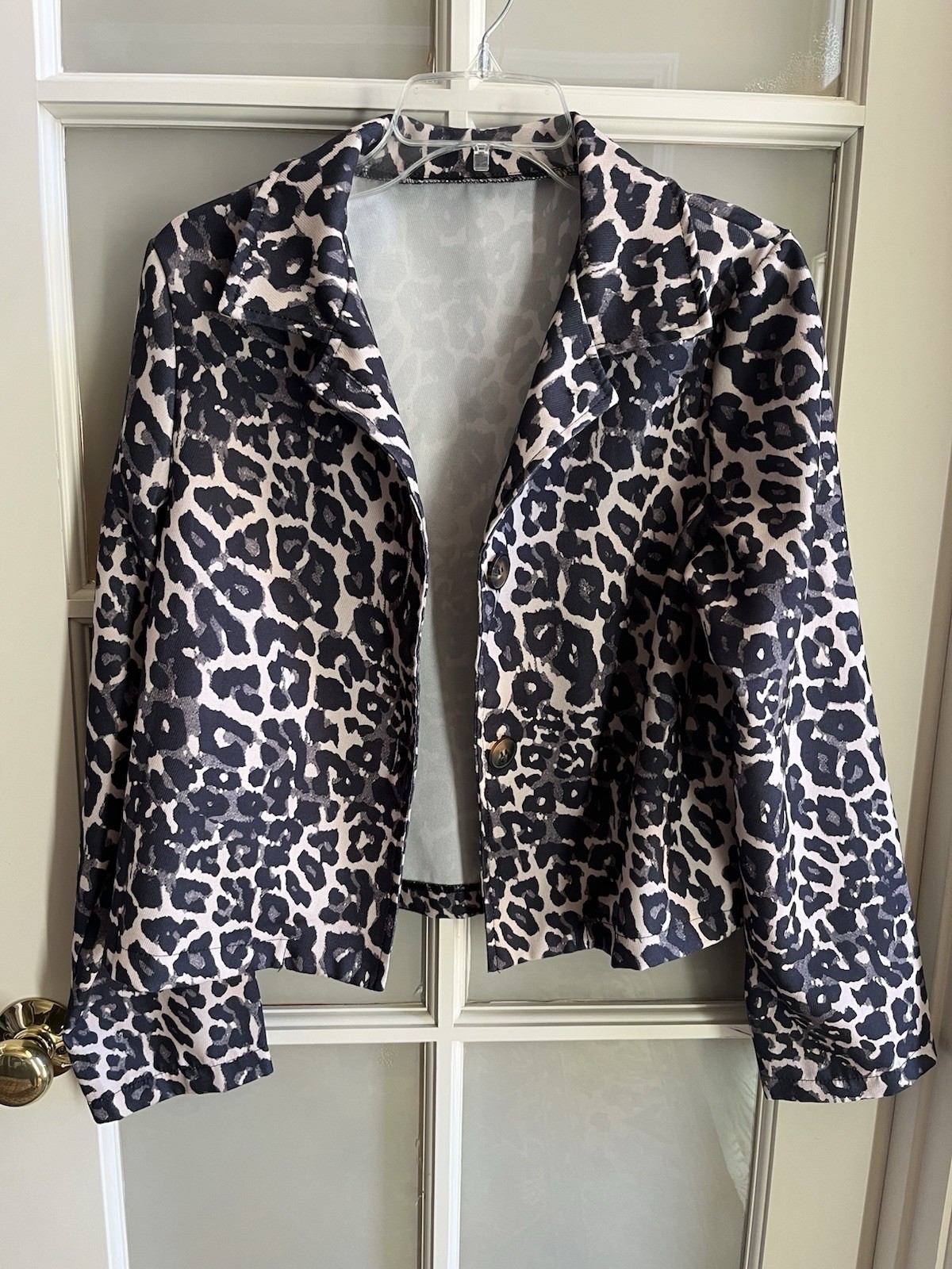 Leopard Polyester Jacket M Lightweight SHEIN Coll… - image 2