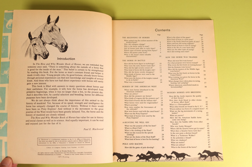 How And Why Wonder Book of Horses Vintage 1971 Softcover - Picture 8 of 13