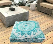 Indian Square Cover Mandala Bohemian Cushion Case Soft Sofa Throw Waist Pillow C