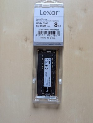 Lexar SO-DIMM 8GB, DDR4-3200, CL22, LD4AS008G, Laptop RAM Arbeitsspeicher NEU