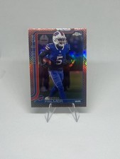 2025 Topps Chrome #31 Joshua Palmer Football Leather Refractor