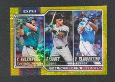 2026 Topps Series 1 RBI Leaders Yellow Holo /399 #154  Raleigh/Judge/Pasquantino