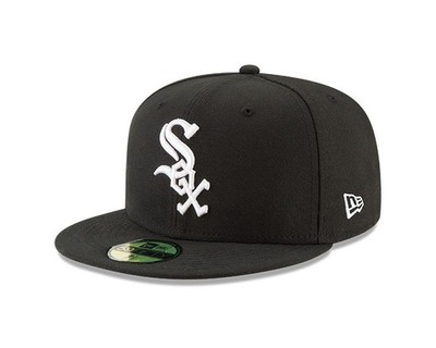 Chicago White Sox New Era Authentic 5950 59FIFTY Adult Fitted Hat Black