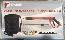 Tool Daily Pressure Washer Gun and Hose Kit, 50 FT Power 50FT 