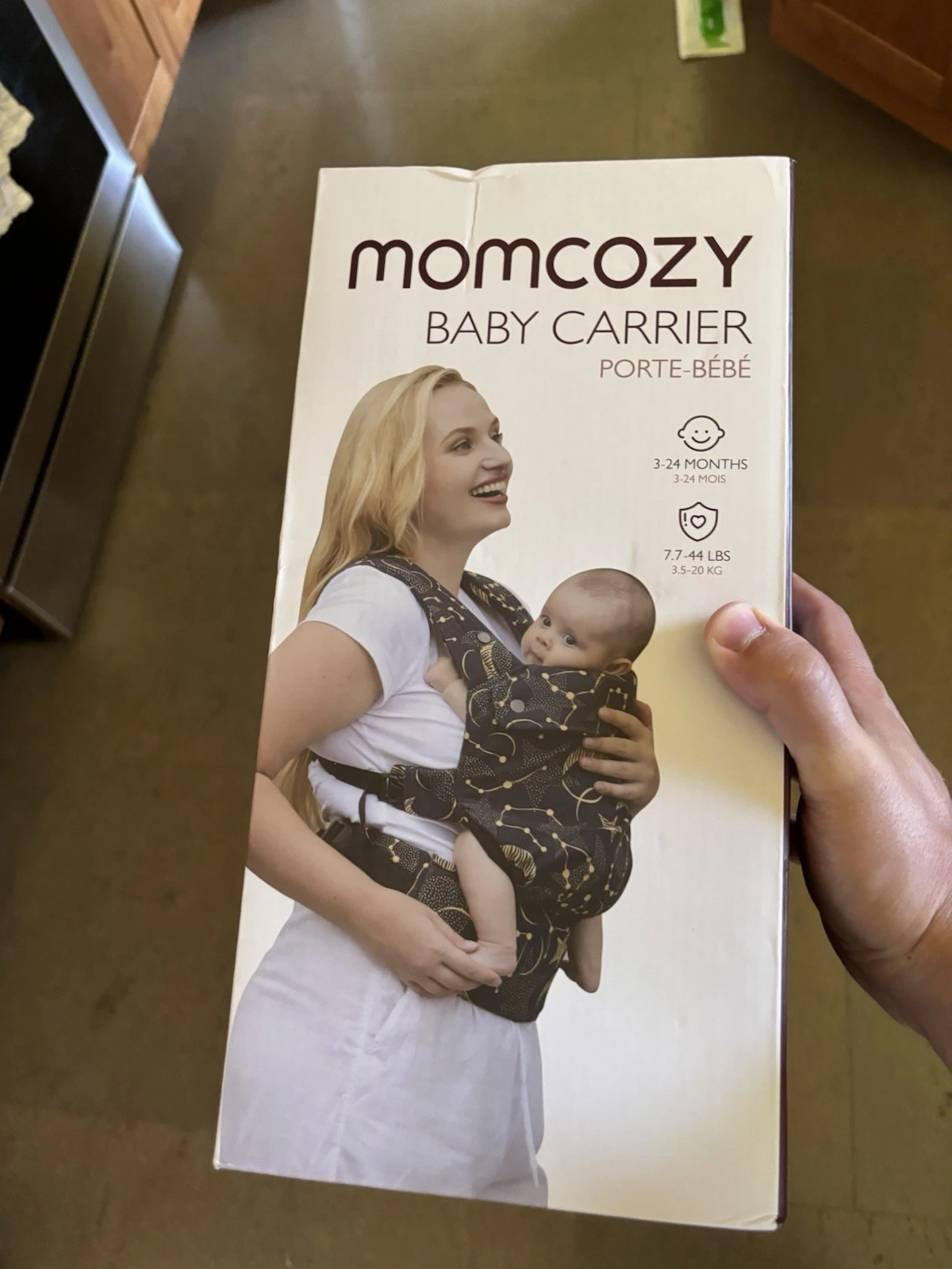 mom cozy baby carrier black