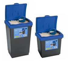 Garland Garden Winter Salt Bin Blue Lid for Storage made from Plastic with Scoop