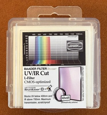 Filter Baader Astro UV/IR Cut L 65mm X 65mm Quadratisch NEU