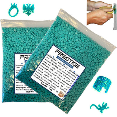 Prestige Injection Wax Flexible Aqua Wax Beads Jewelry Lost Wax Casting 2 Pound