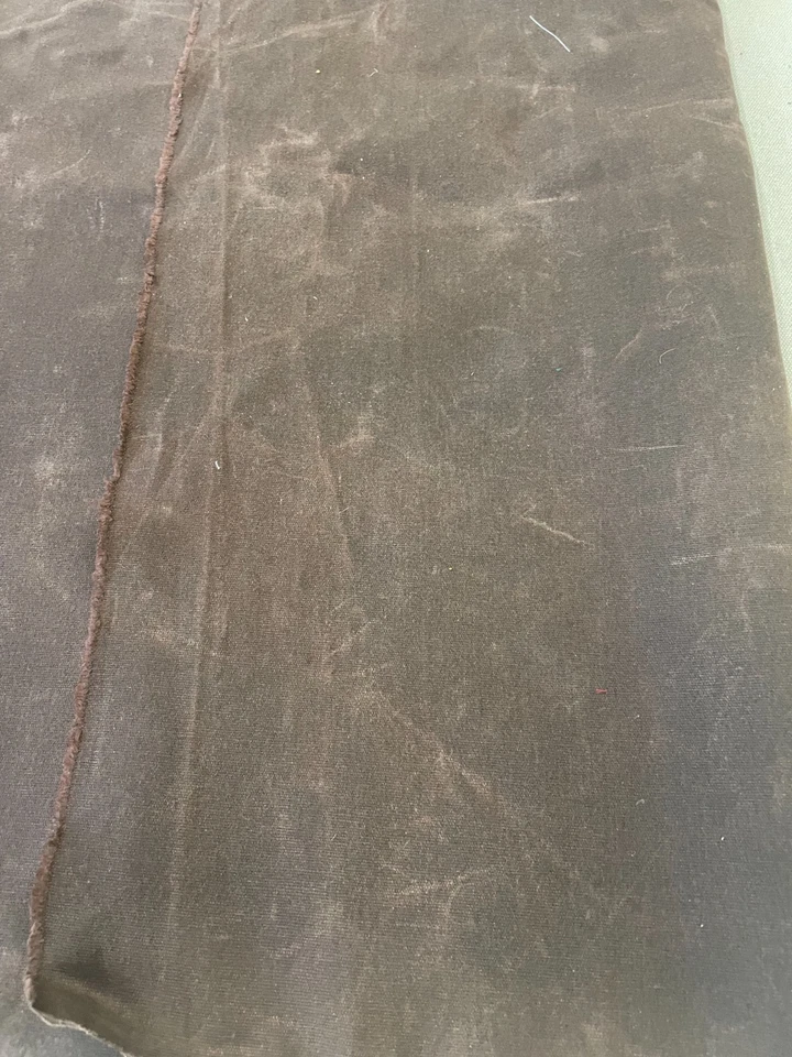 Merchant Mills Organic Cotton Oilskin Brown Less than 2/3 yd Corner Cut - Image 2 of 4