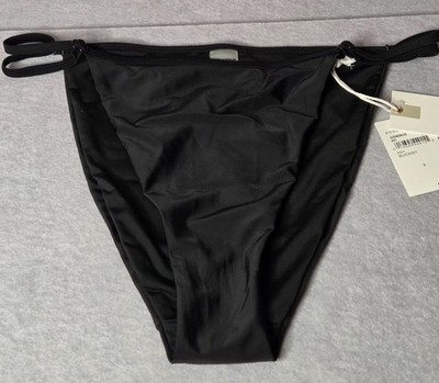 Good American Women's Black Adjustable Side Bikini Bottom Swimwear 2XL NWT
