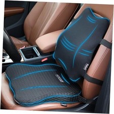 Car Seat Cushion and Back Support Pillow, Memory Foam Car Seat  Back Cushion