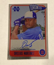2020 Onyx Nimbus Silver Auto /325 Orelvis Martinez #NAOM Autograph Blue Jays