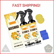 Egmsic 2PCS Beeswax Spray,Natural Furniture Polish,Beeswax Spray Cleaner, Wood P