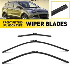 For Ford Kuga 13-18 28"+28"+11" Front And Rear Set Of 3 Windscreen Wiper Blades