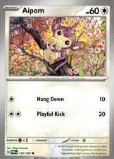 Aipom Pokemon SV06: Twilight Masquerade 137/167 NM