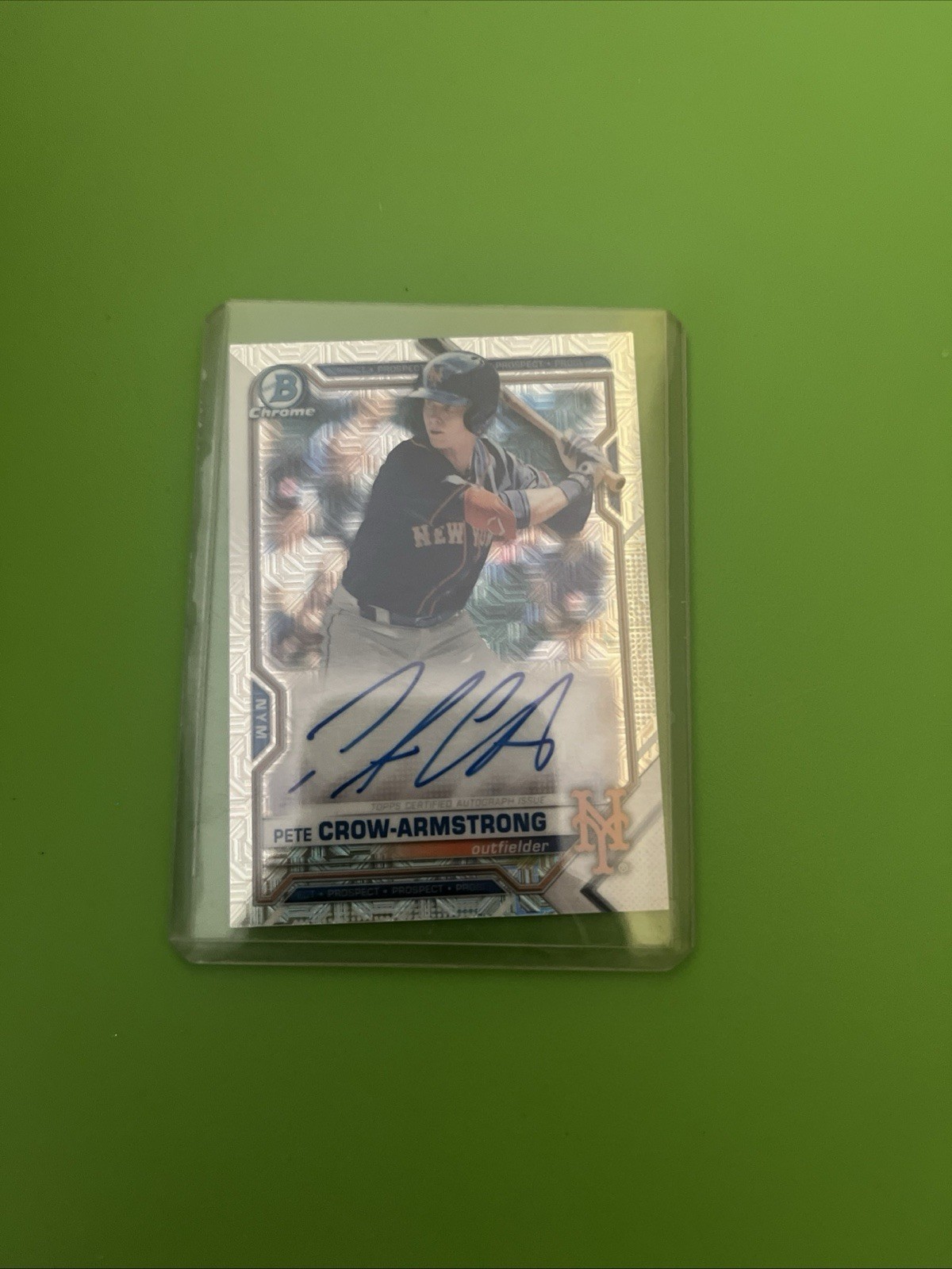 2021 Bowman - Mega Box Chrome Mojo Autographs Pete Crow-Armstrong #BMA-PC AU,RC