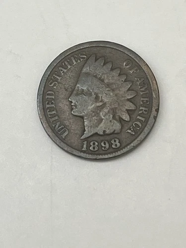 1898  Bronze  Indian Head Cent/Penny - Nice Album Slot Filler