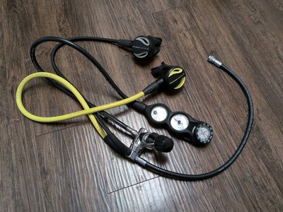 Oceanic Alpha 8 Diving Regulator Yoke Gauges & Genesis 3 Guage Console 