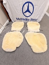 Used Genuine Mercedes-benz W126 Sheepskin Front Seat Covers Used Genuine Mercedes-benz W126 Sheepskin Front Seat Covers